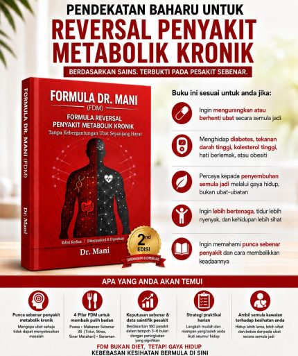 BUKU FDM FORMULA REVERSAL PENYAKIT METABOLIK KRONIK TANPA KEBERGANTUNGAN UBAT SEPANJANG HAYAT